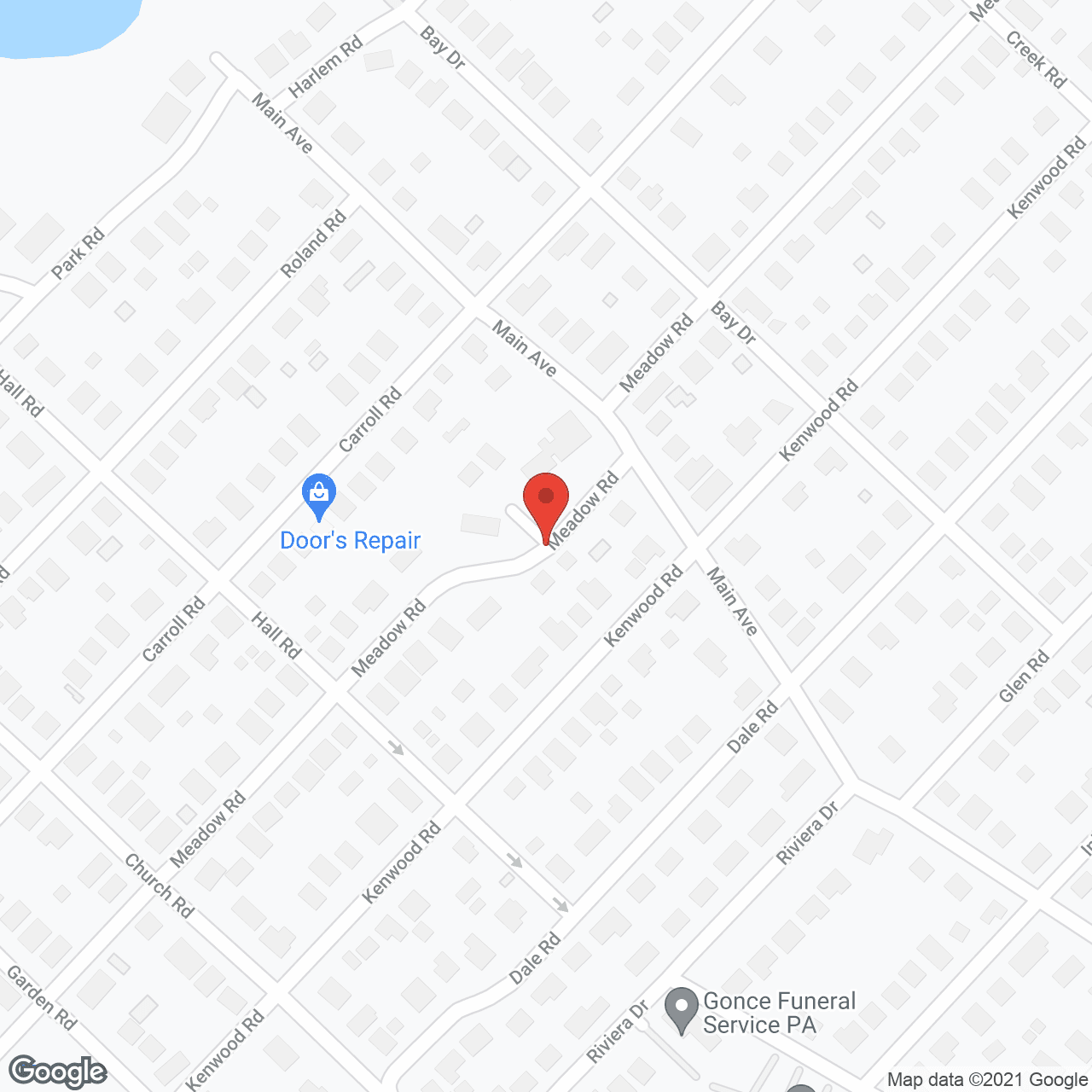 Map of the neighborhood around Locust Lodge II