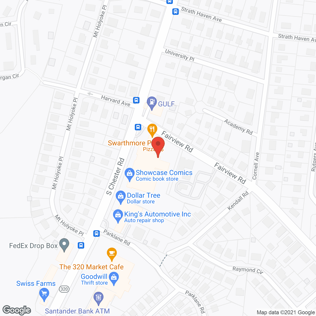 Map of the neighborhood around Dowden Nursing Home