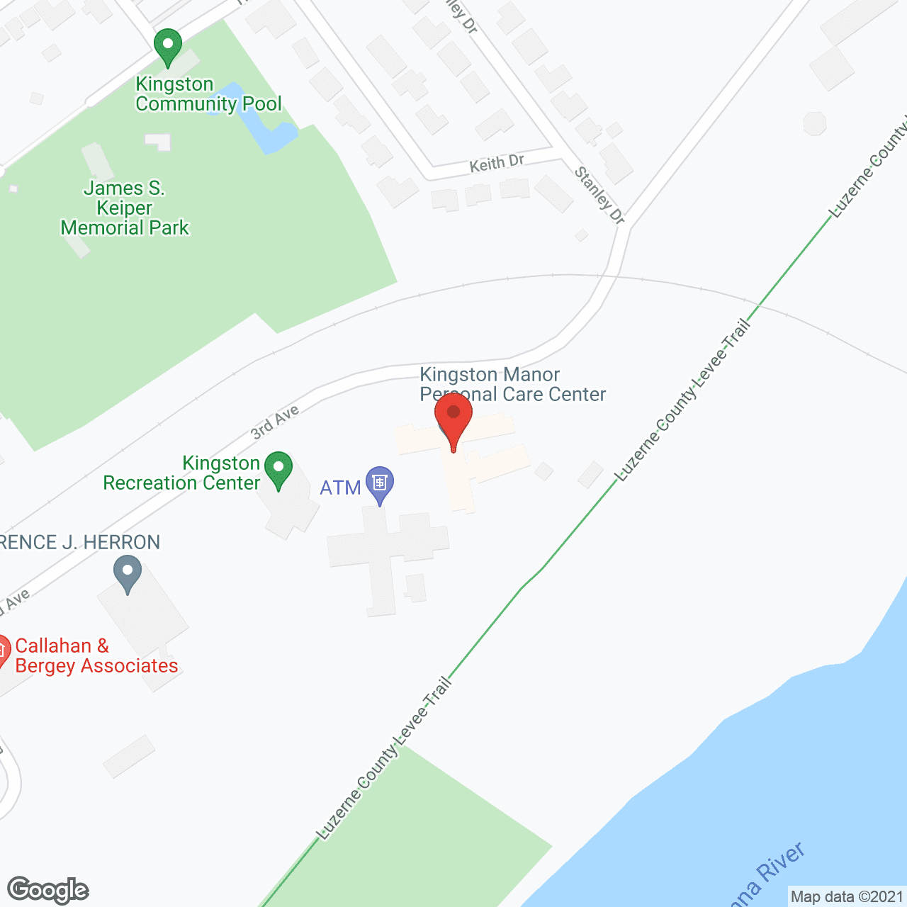Map of the neighborhood around Serenity Care Kingston
