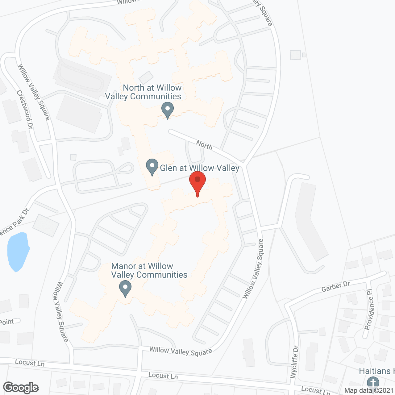 Map of the neighborhood around Arbor View At Willow Valley