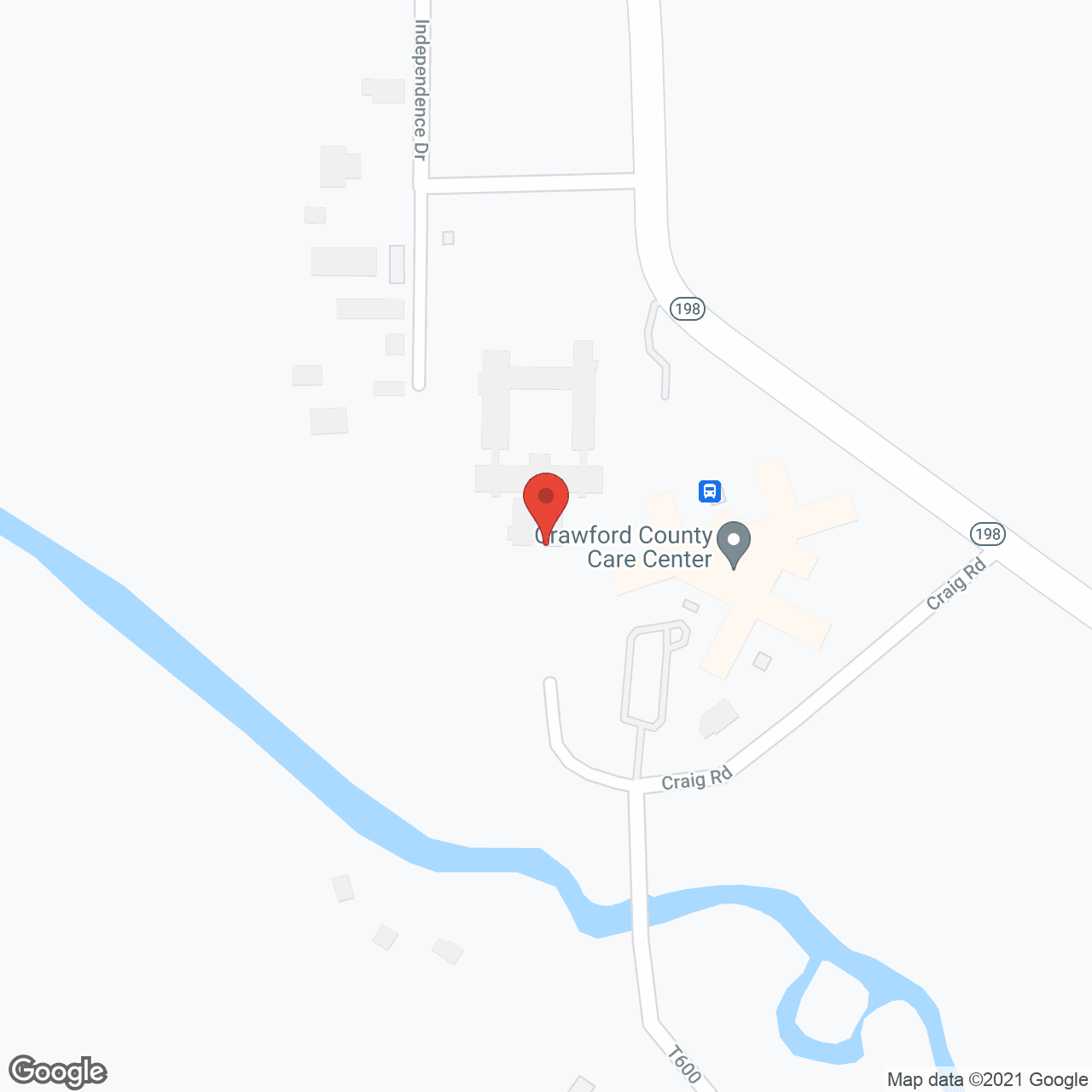 Map of the neighborhood around Quality Living Center Of Crawford County