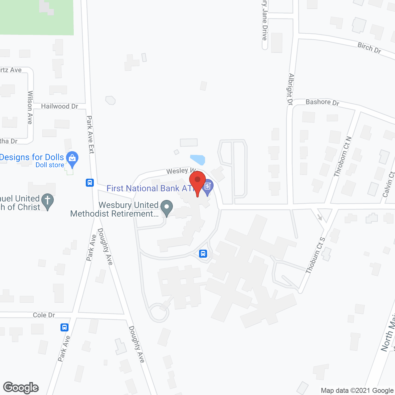 Map of the neighborhood around Wesbury United Methodist Comm