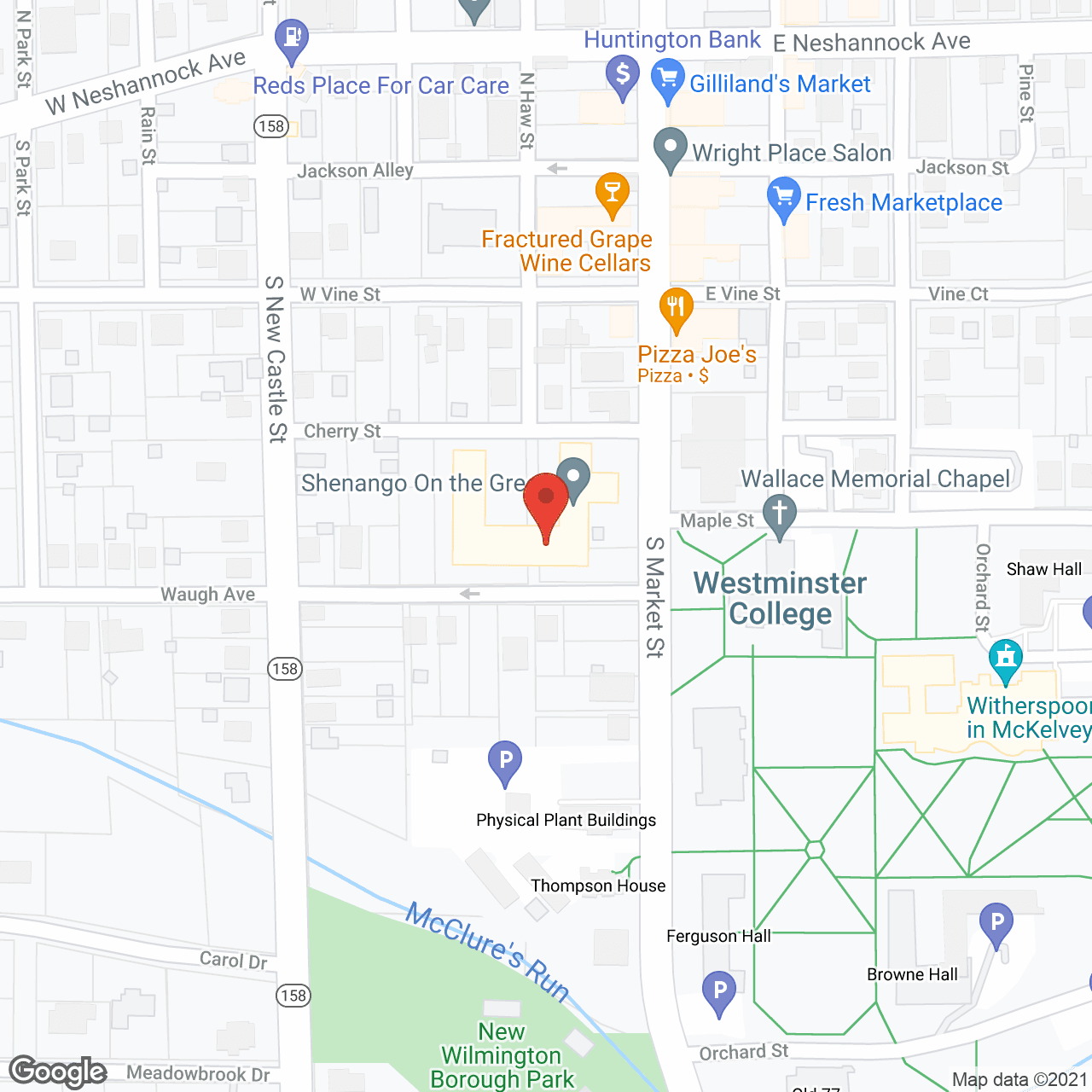 Map of the neighborhood around Shenango On The Green