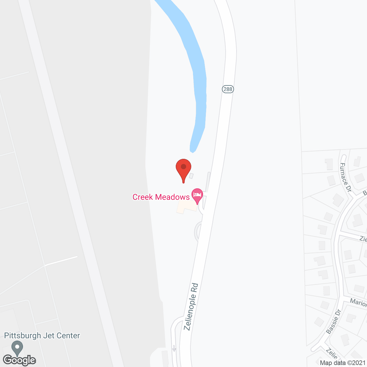 Map of the neighborhood around Creek Meadows