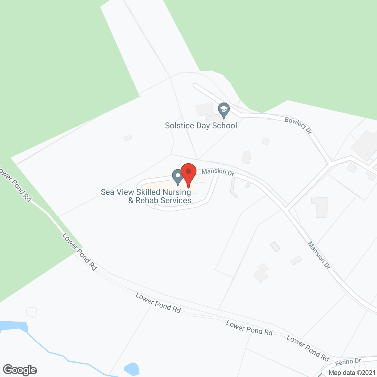 Map of the neighborhood around Sea View Retreat
