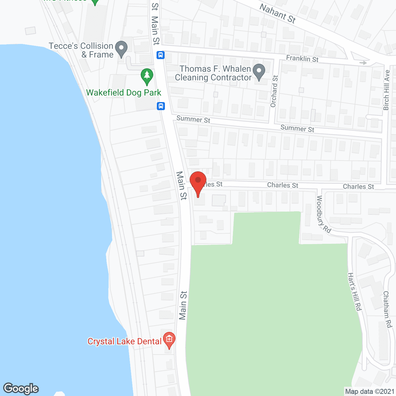 Map of the neighborhood around Oosterman's Rest Home, Inc.
