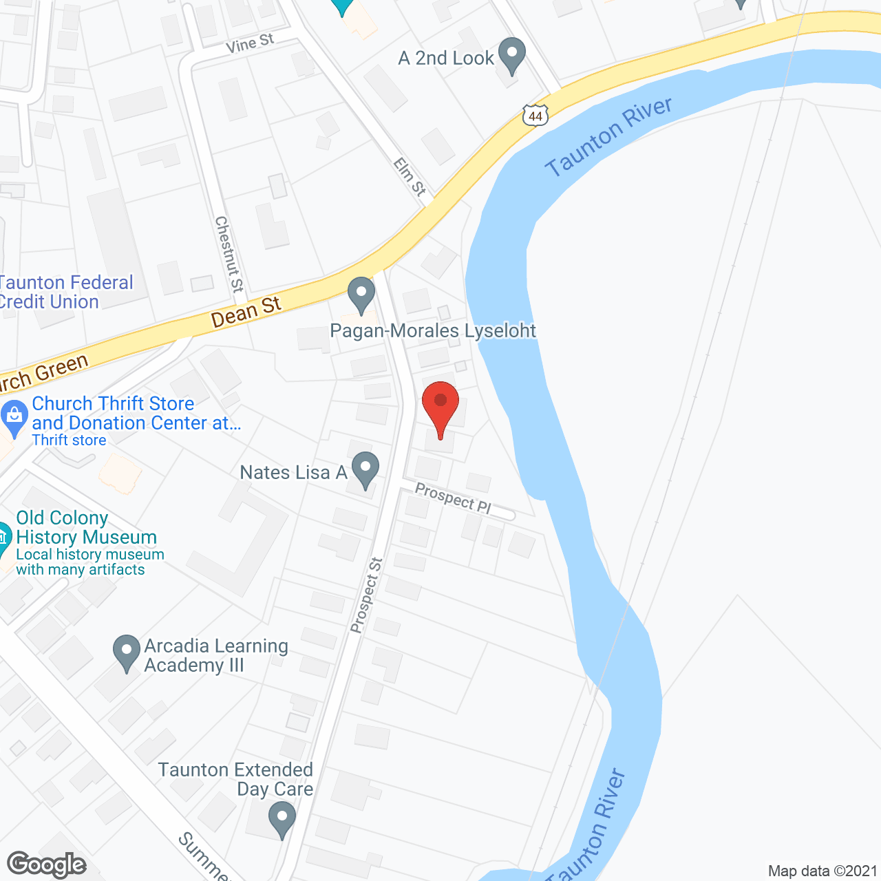 Map of the neighborhood around Silvercrest Retirement Home
