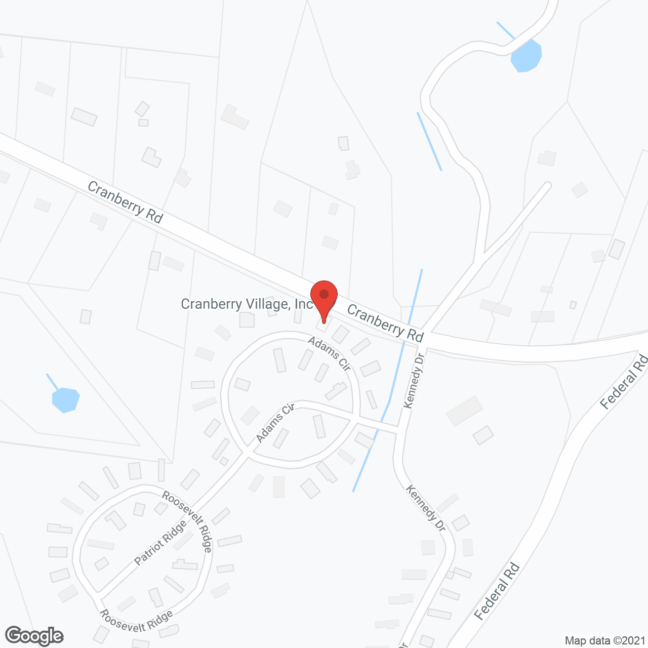 Map of the neighborhood around Cranberry Village Inc