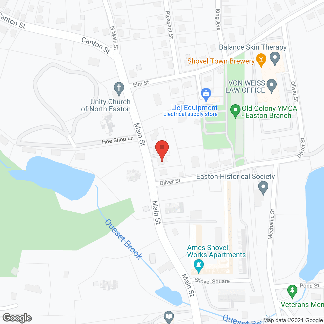 Map of the neighborhood around Village Rest Home