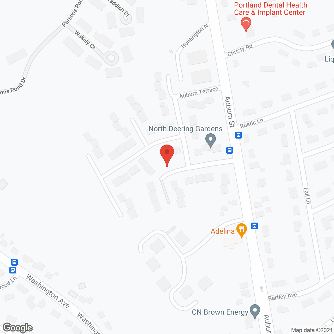 Map of the neighborhood around North Deering Gardens