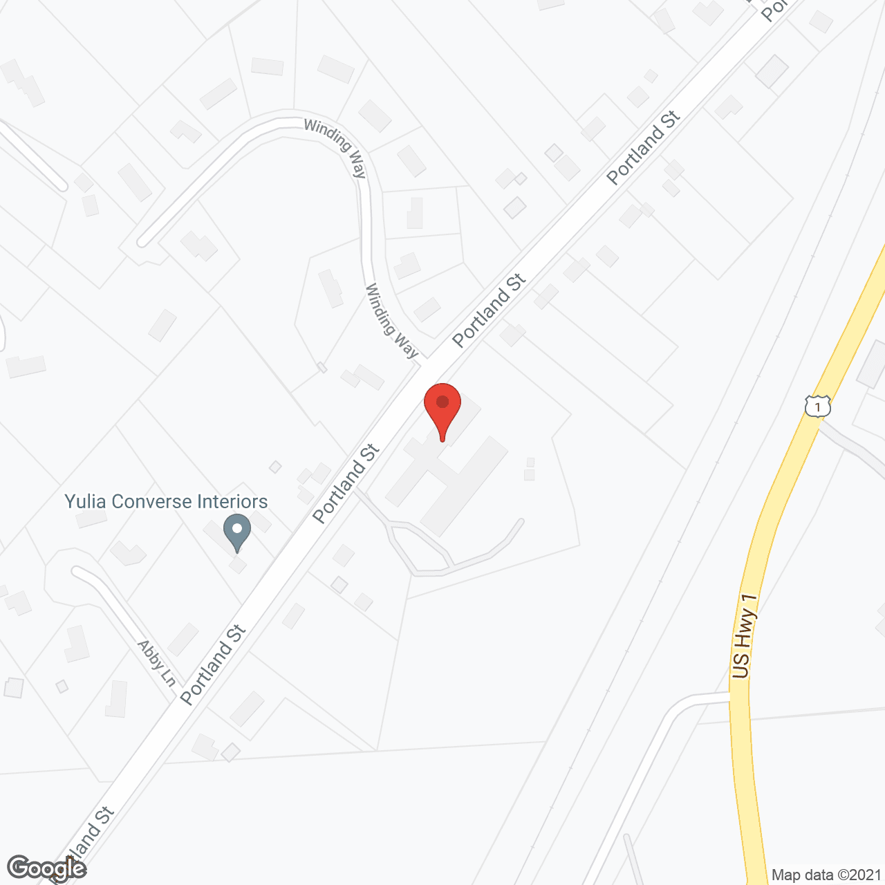 Map of the neighborhood around Brentwood Rehabilitation and  Nursing Center