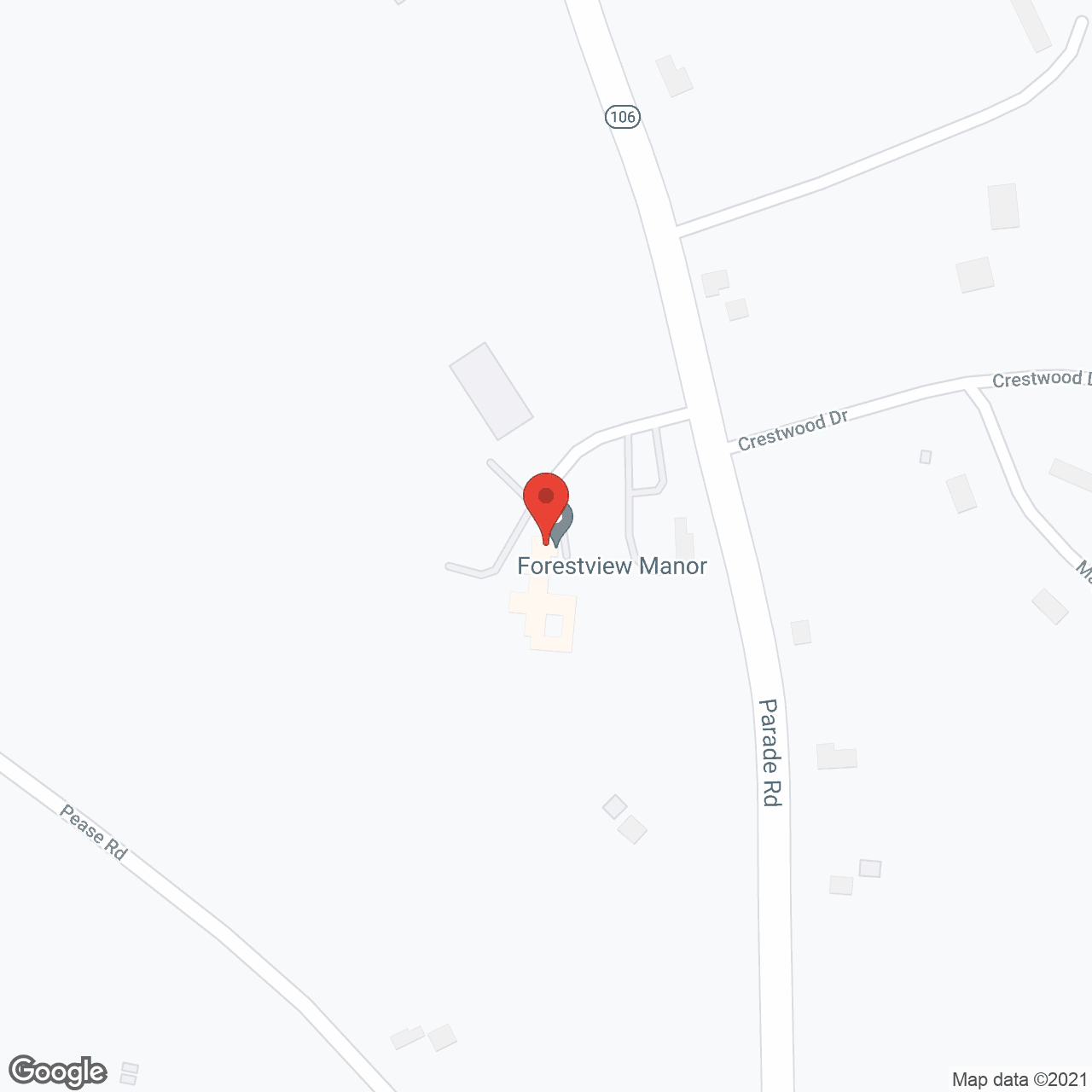 Map of the neighborhood around Forestview Manor Assisted Living
