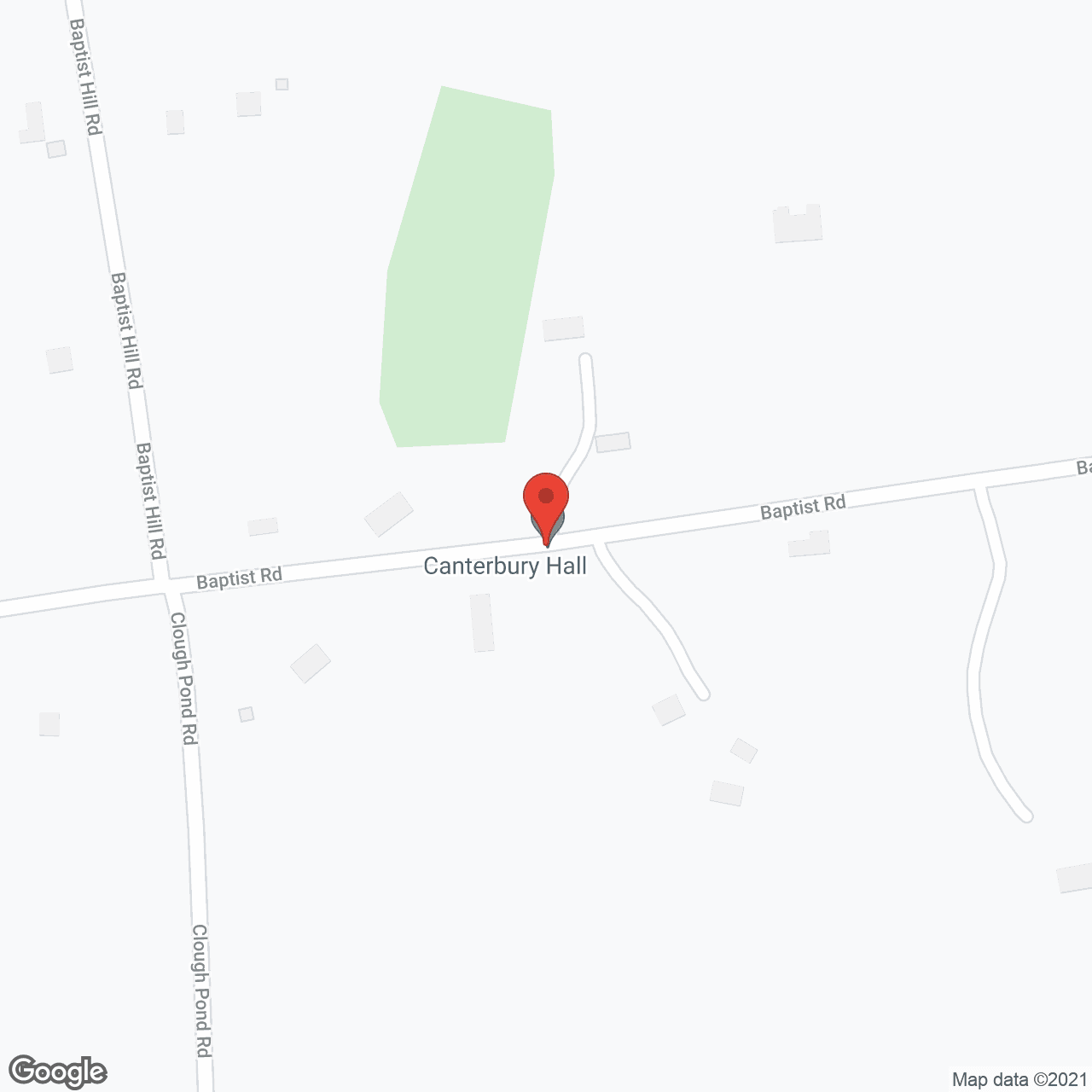 Map of the neighborhood around Canterbury Hall, LLC