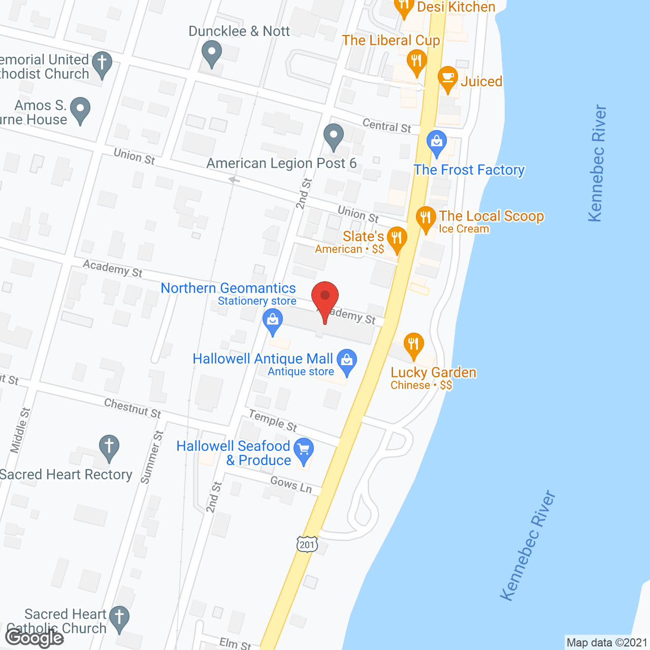 Map of the neighborhood around Cotton Mill Apartments