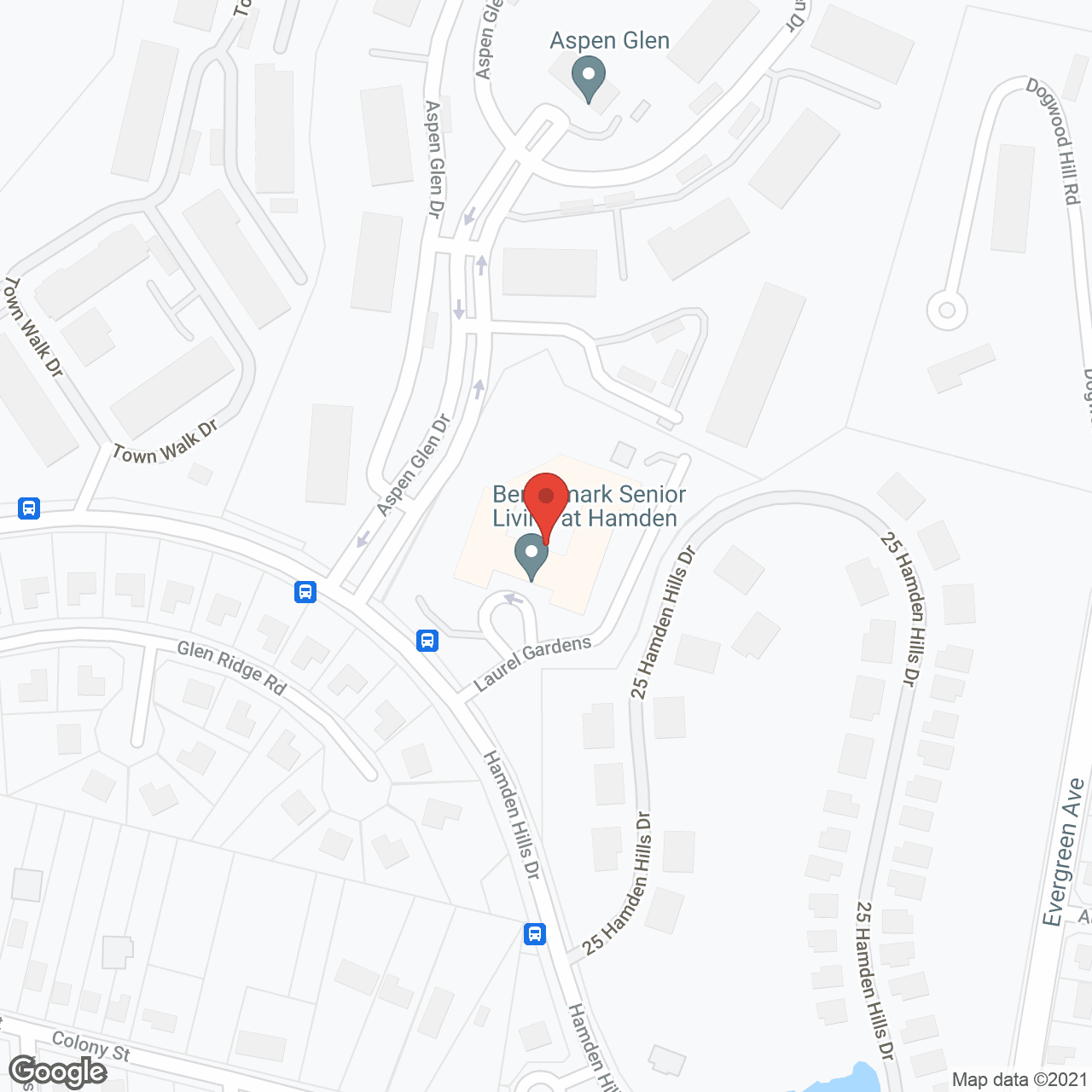 Map of the neighborhood around Benchmark Senior Living at Hamden