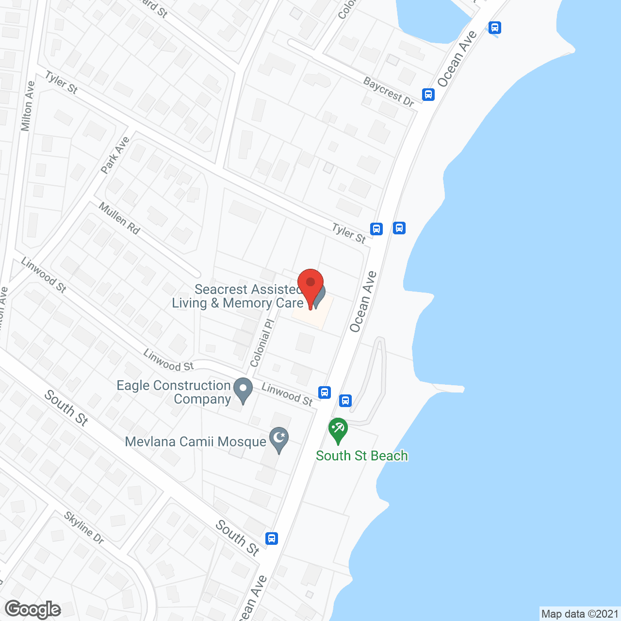 Map of the neighborhood around Seacrest Retirement Center