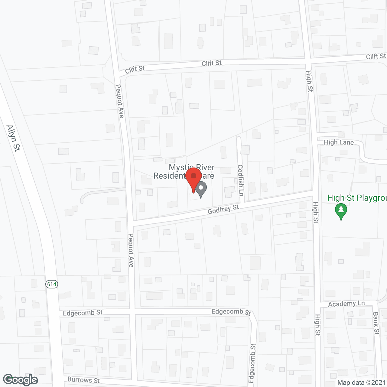 Map of the neighborhood around Harbor Side Care Home