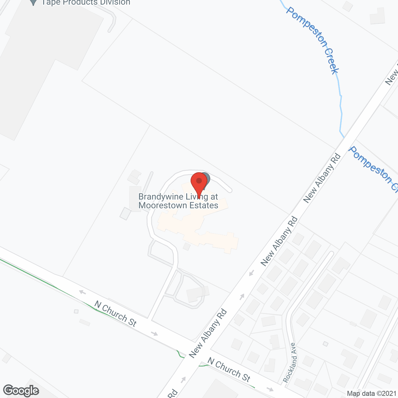 Map of the neighborhood around Brandywine at Moorestown Estates