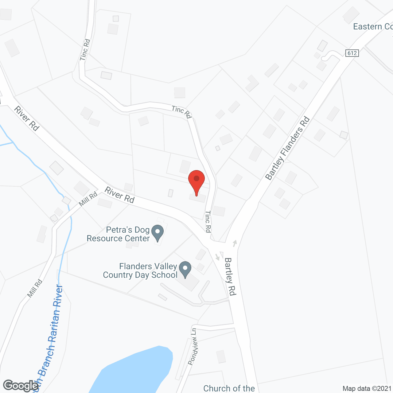 Map of the neighborhood around Bartley Rest Home