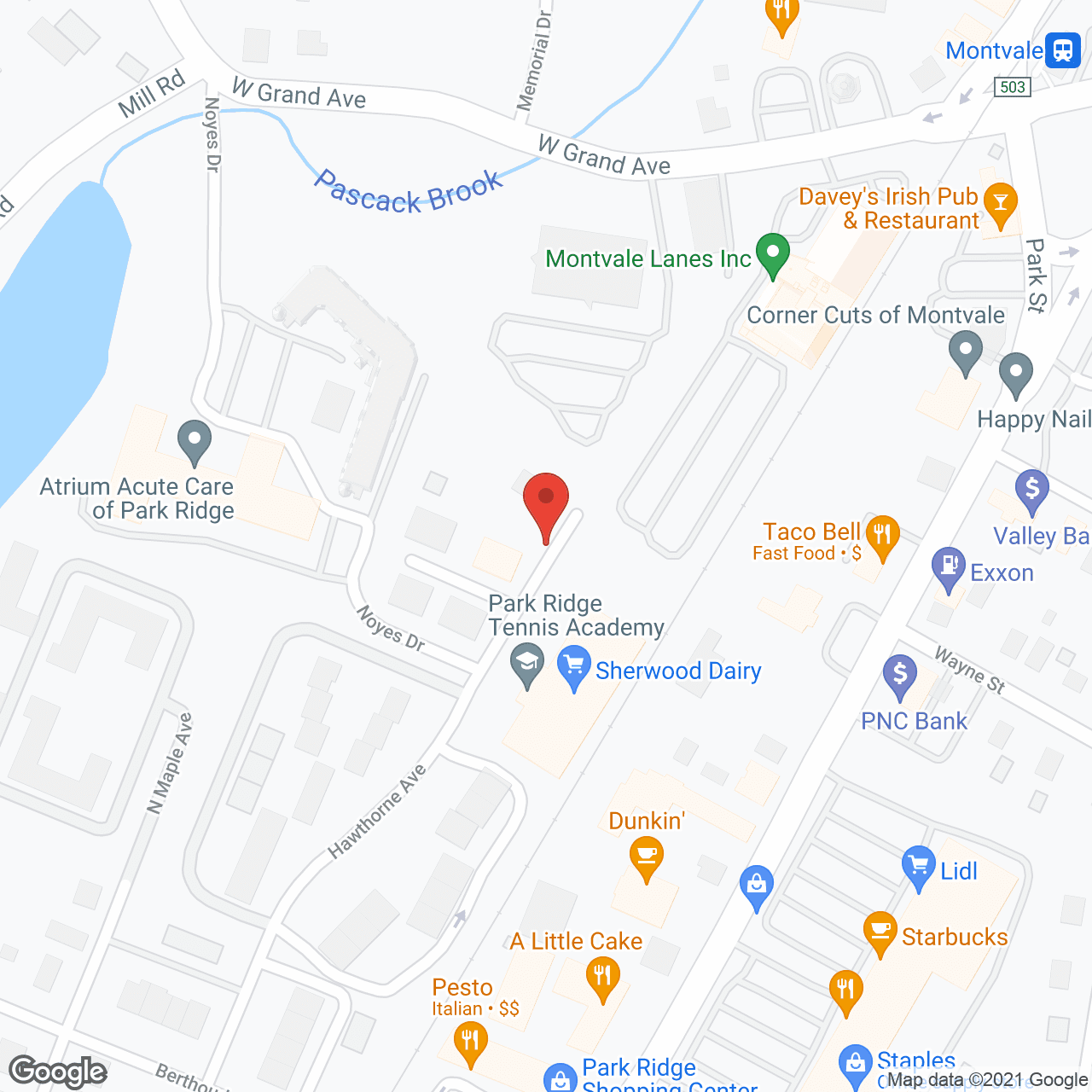 Map of the neighborhood around Residence at Park Ridge
