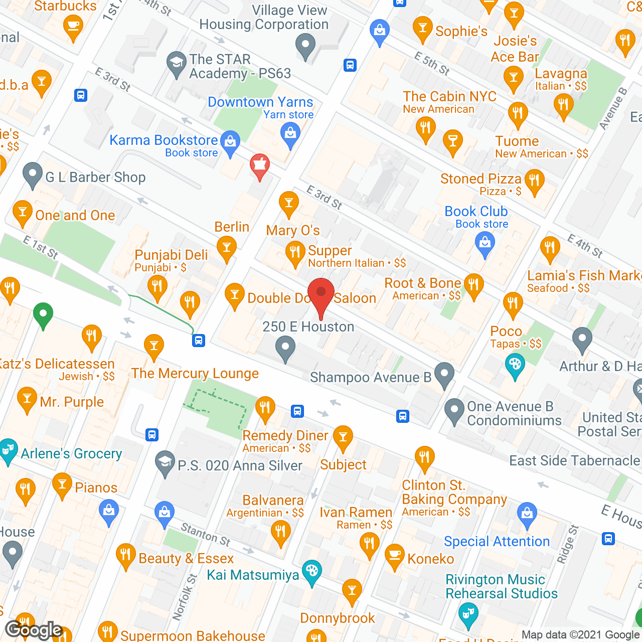 Map of the neighborhood around Armi Garden House