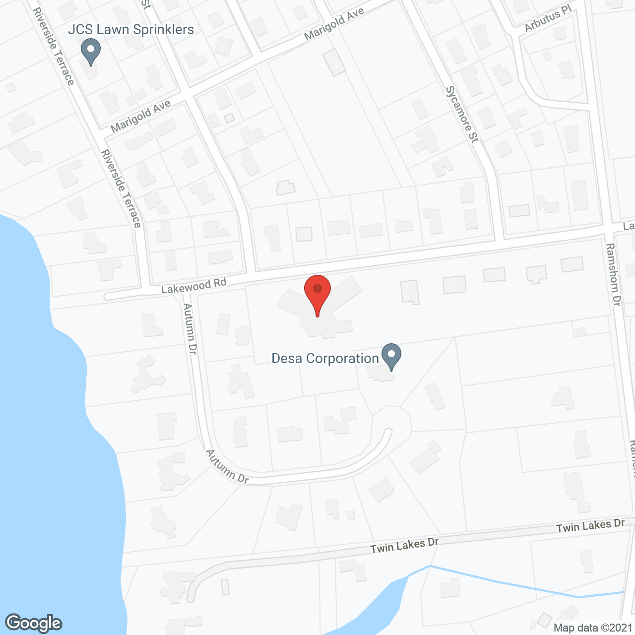 Map of the neighborhood around Sunnyside Nursing Home