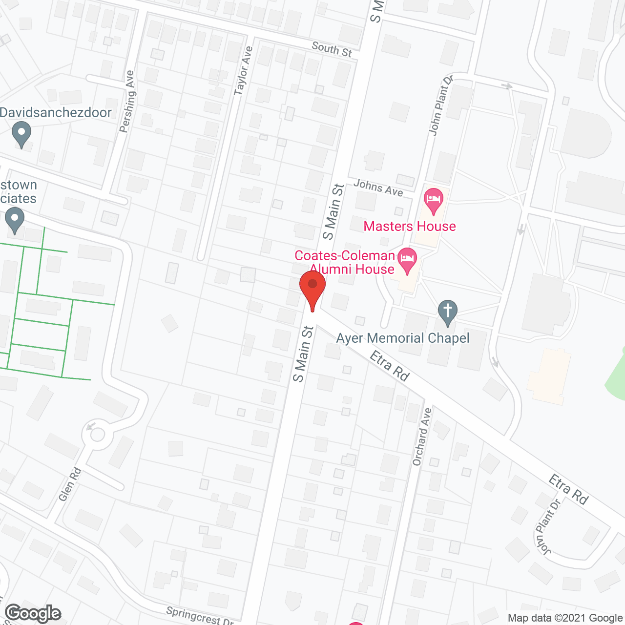 Map of the neighborhood around Presbyterian Homes
