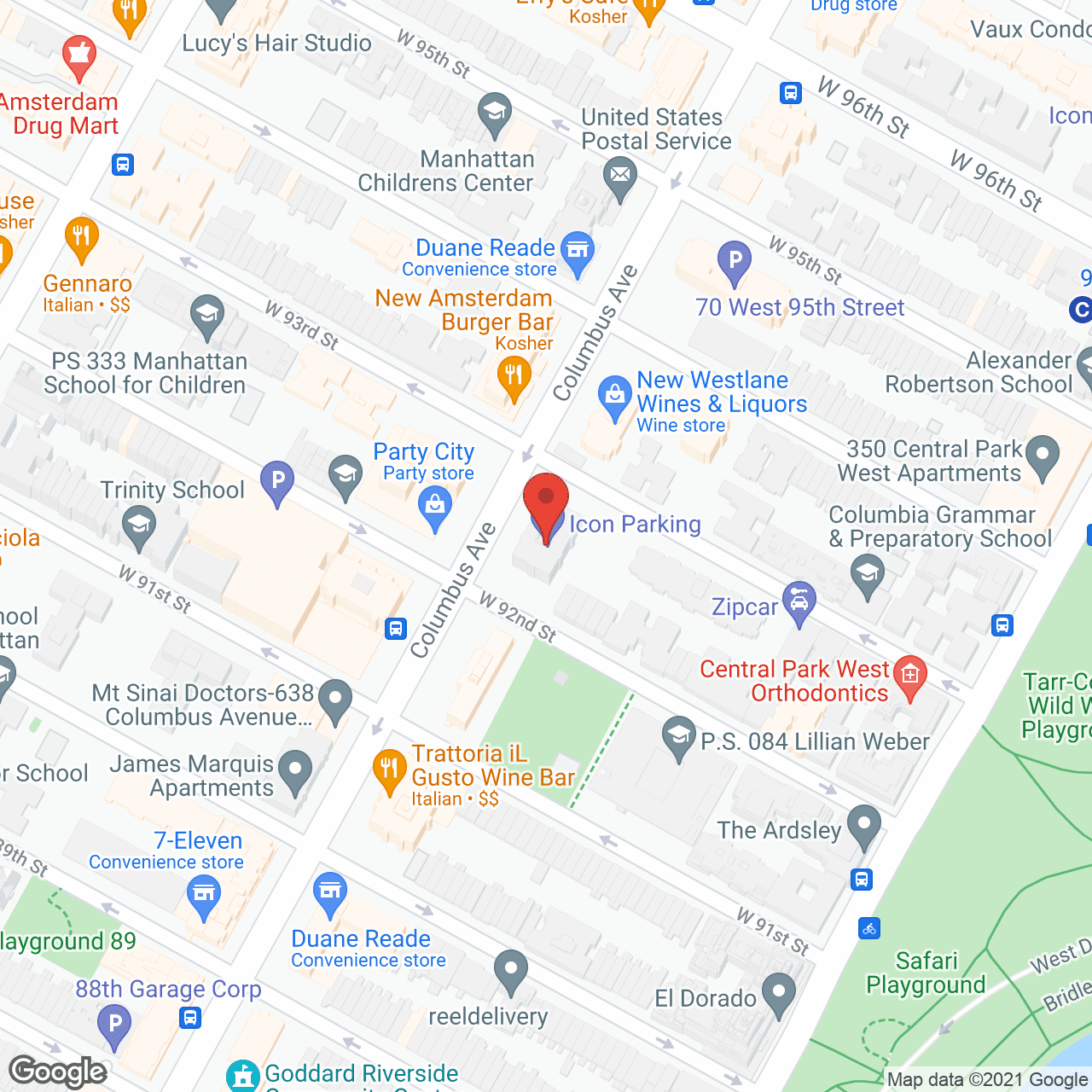 Map of the neighborhood around Columbus Manor Inc