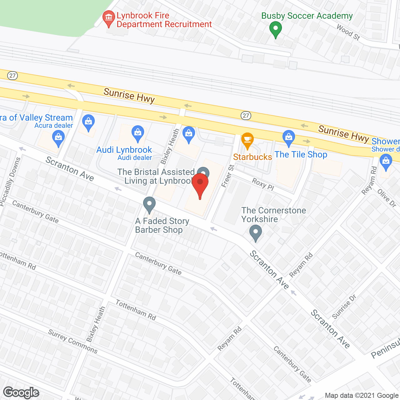 Map of the neighborhood around The Bristal at Lynbrook