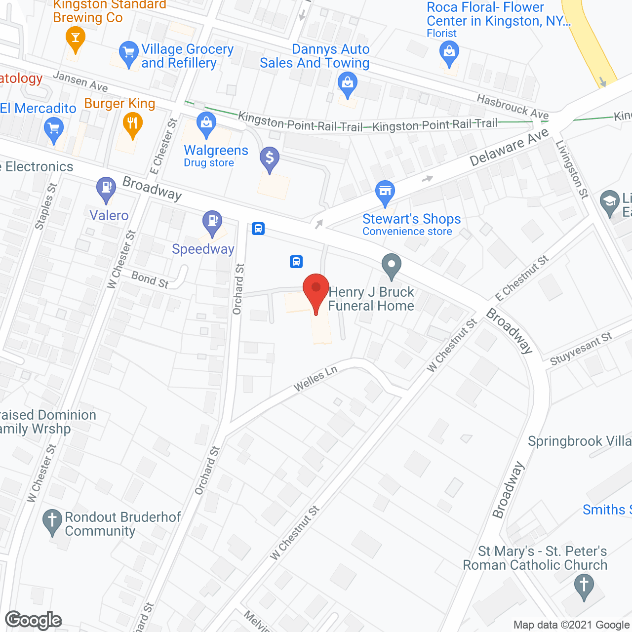 Map of the neighborhood around Yosman Towers