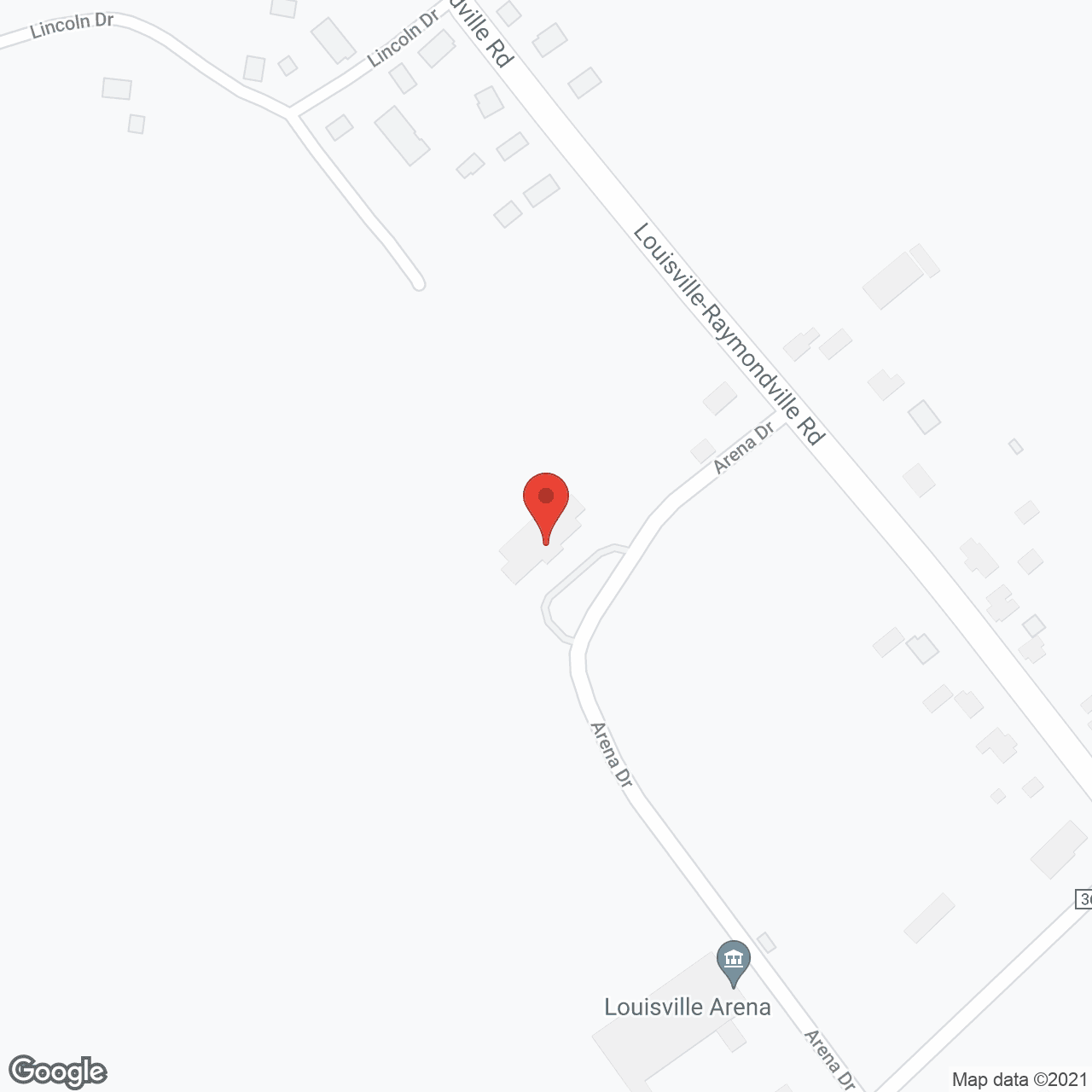 Map of the neighborhood around Louisville Housing