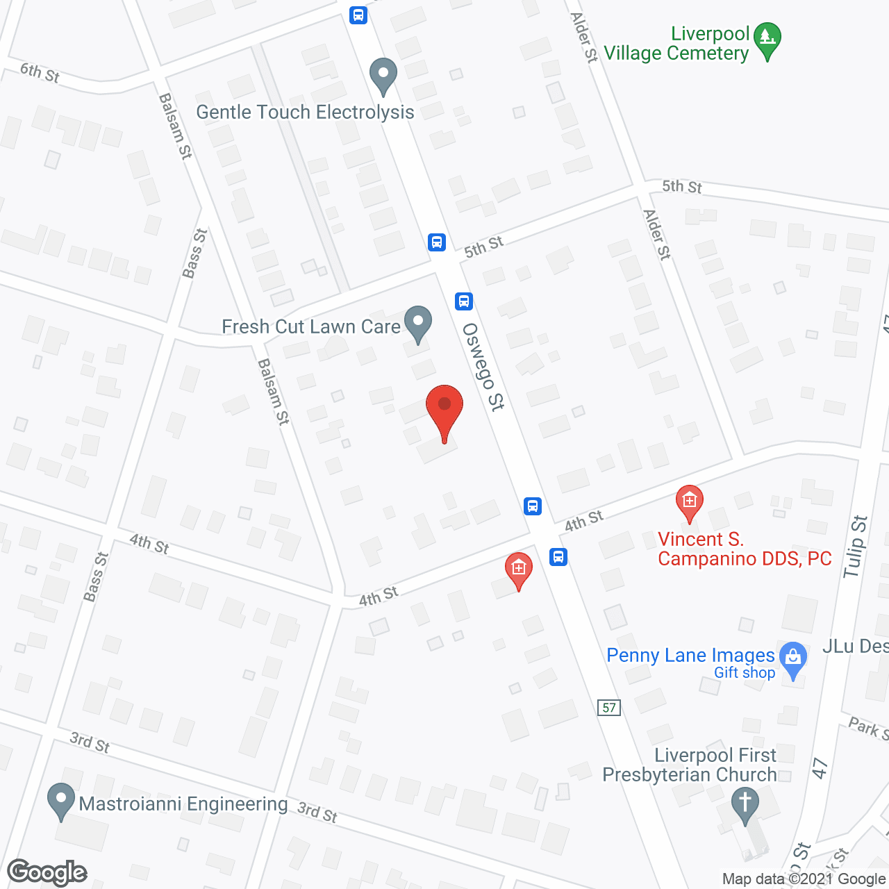 Map of the neighborhood around The House at 807