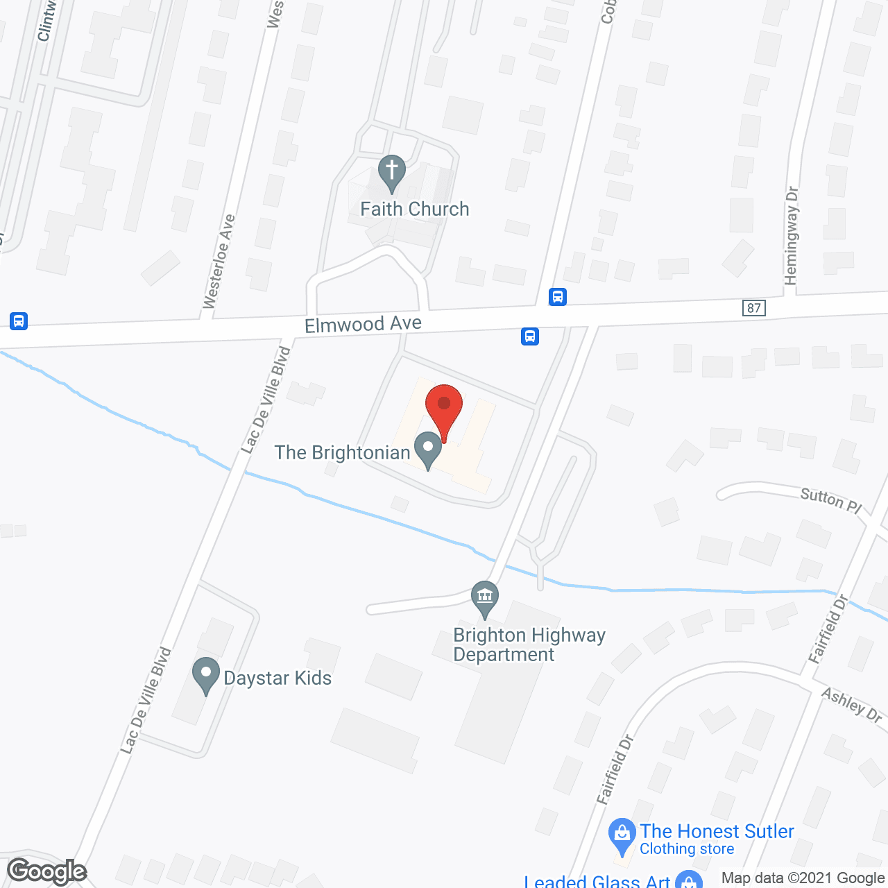Map of the neighborhood around Brightonian Nursing Home