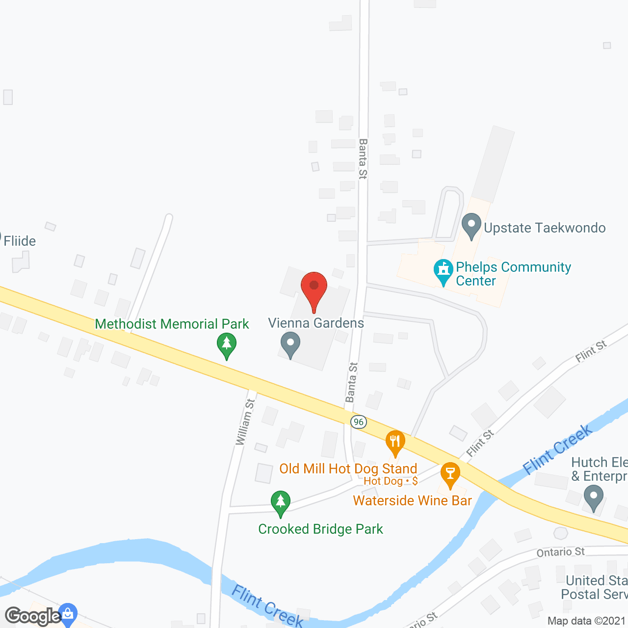 Map of the neighborhood around Vienna Gardens