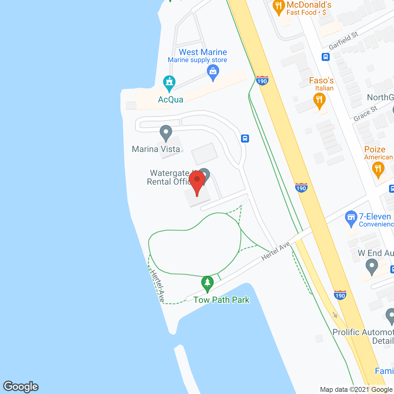 Map of the neighborhood around Riverview Manor Elderly