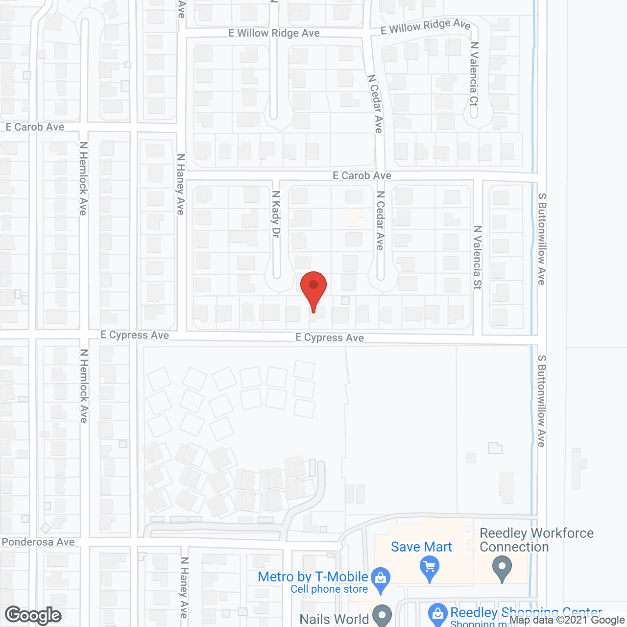 Map of the neighborhood around Cypress Estates Inc Senior