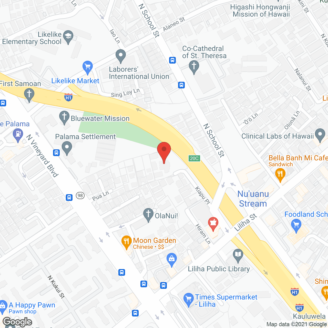 Map of the neighborhood around Korean Care Home