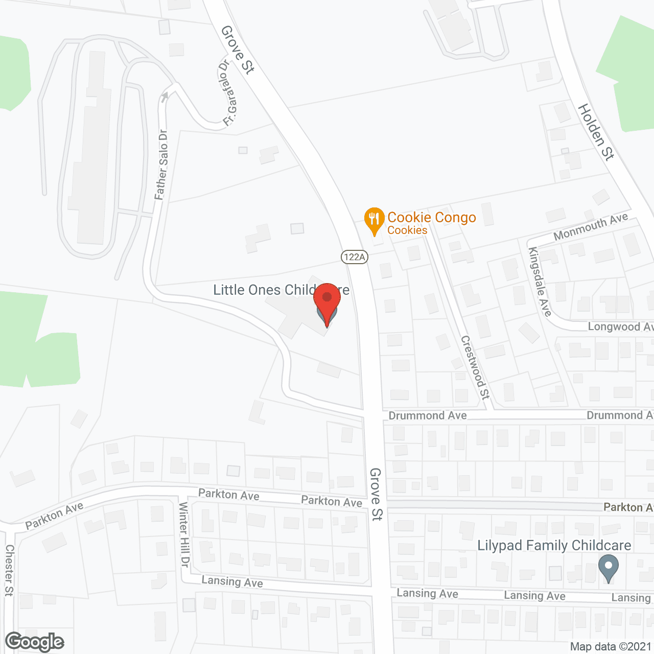 Map of the neighborhood around Wayside Nursing & Rehab Ctr