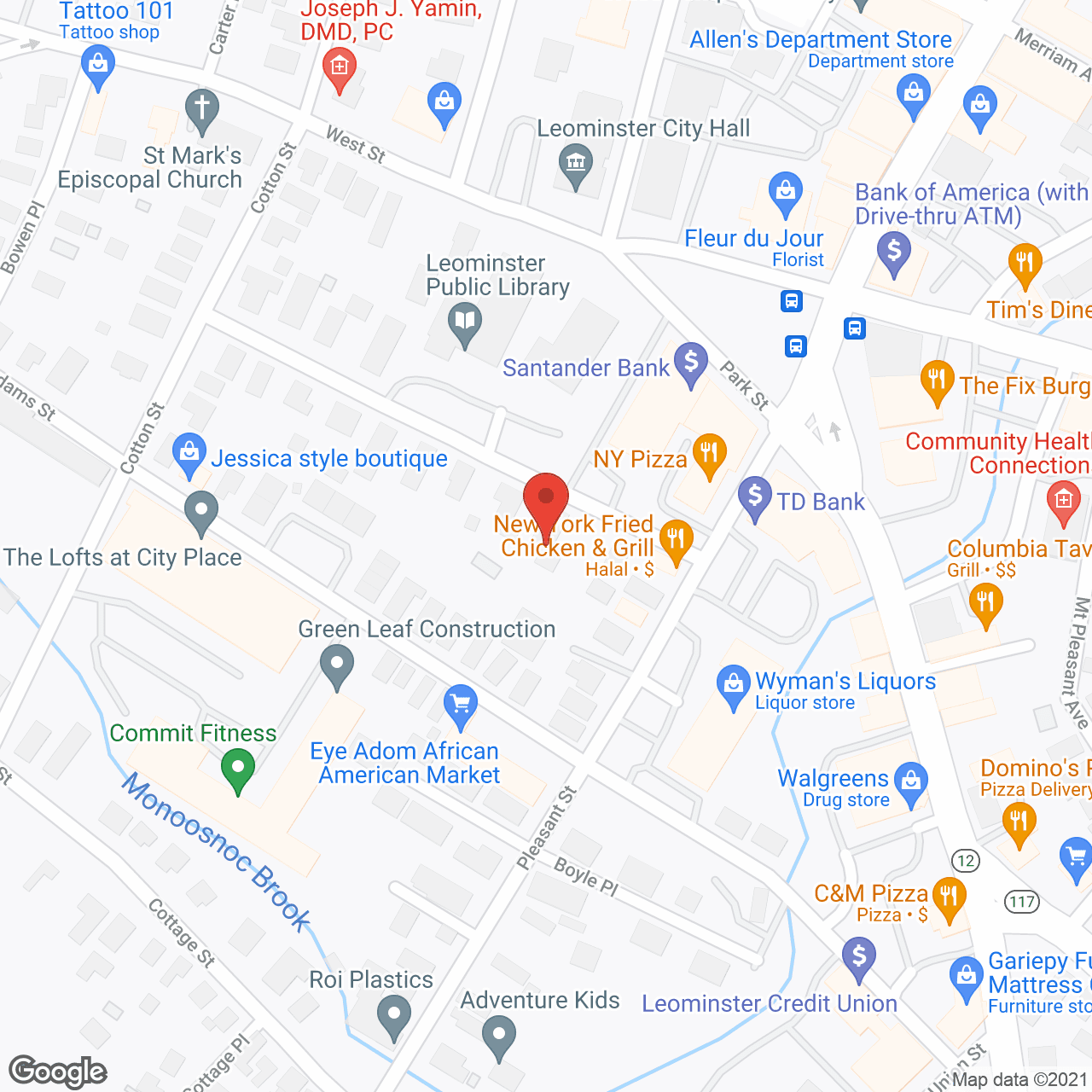 Map of the neighborhood around Nancy Patch Retirement Home