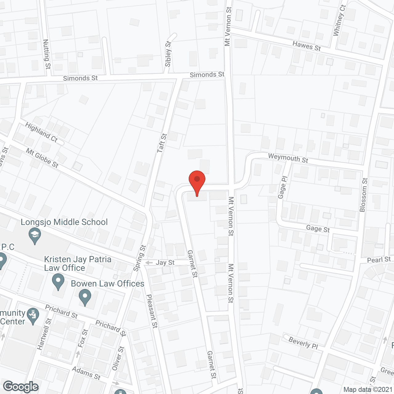 Map of the neighborhood around Grand View Rest Home