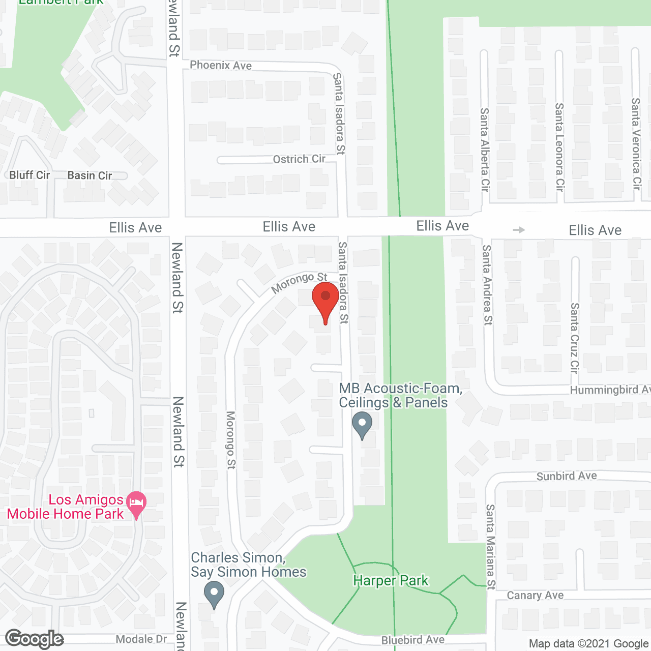 Map of the neighborhood around Assured Horizons I