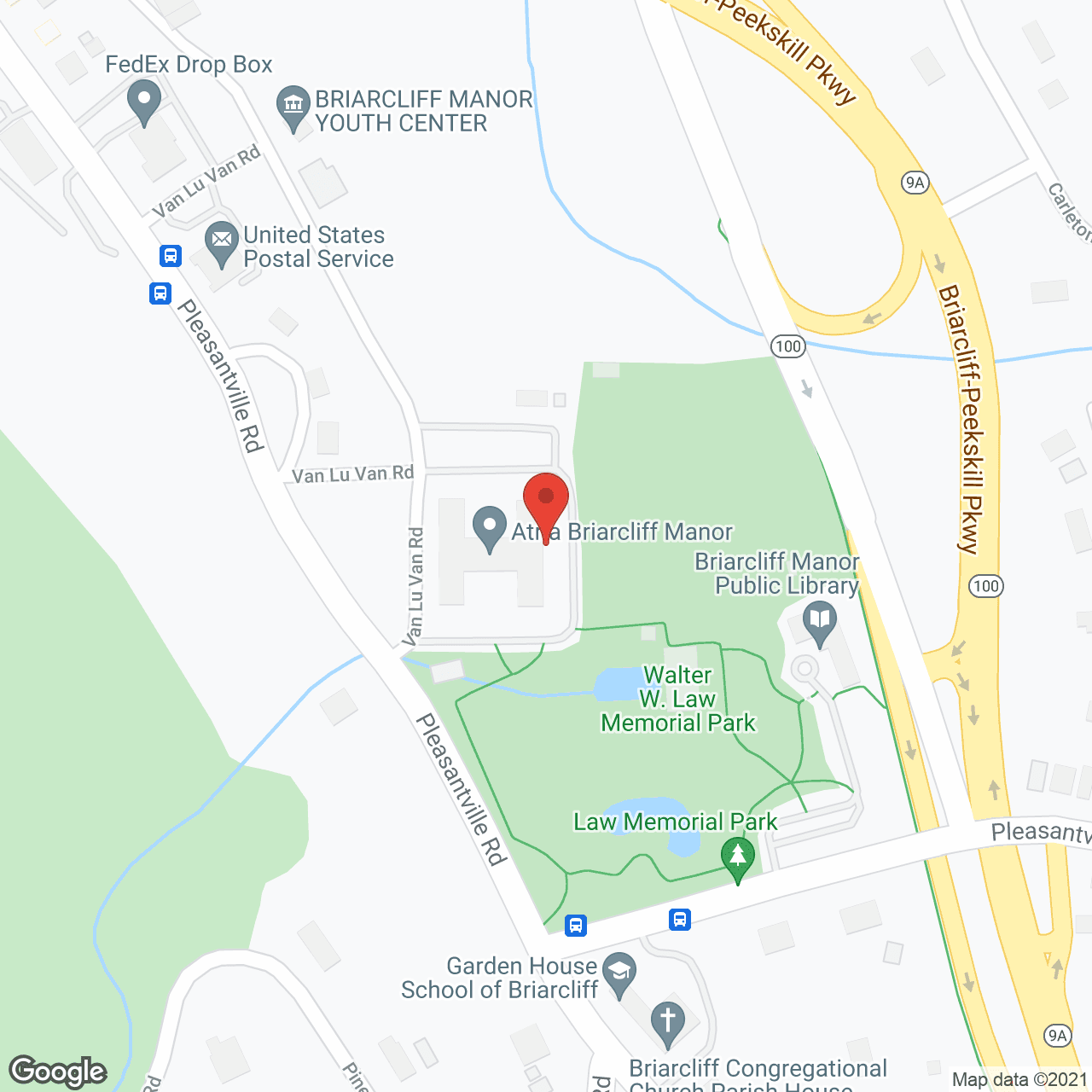 Map of the neighborhood around Atria Briarcliff Manor