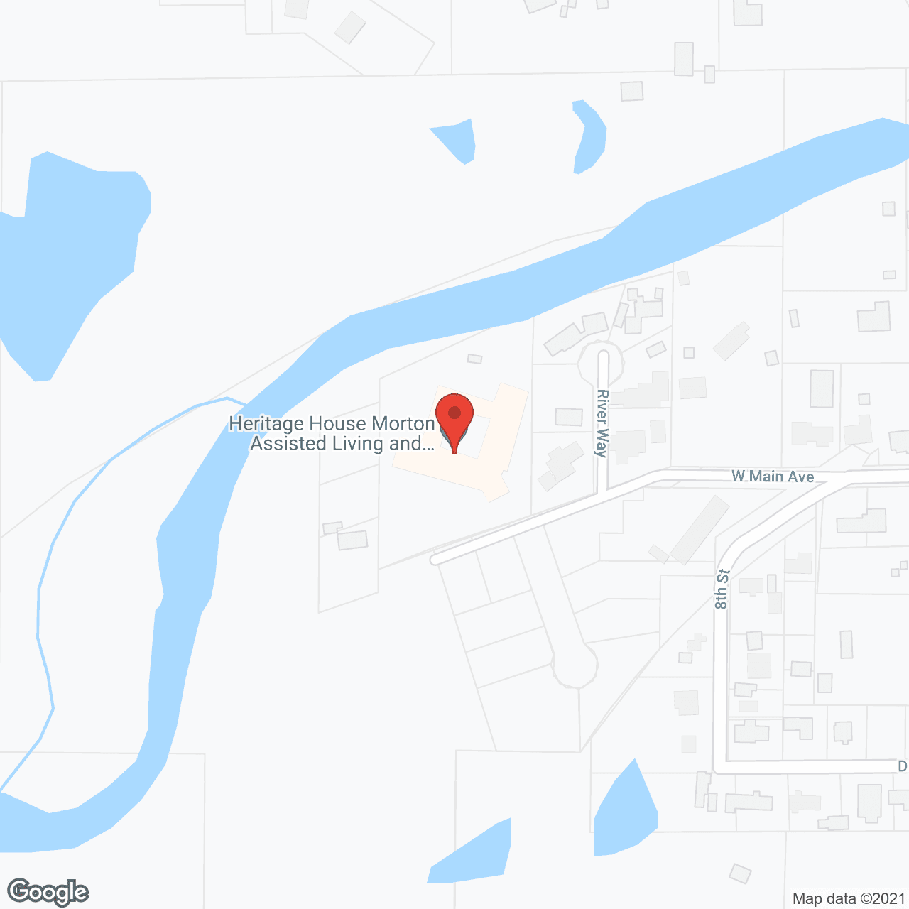 Map of the neighborhood around Heritage House Morton