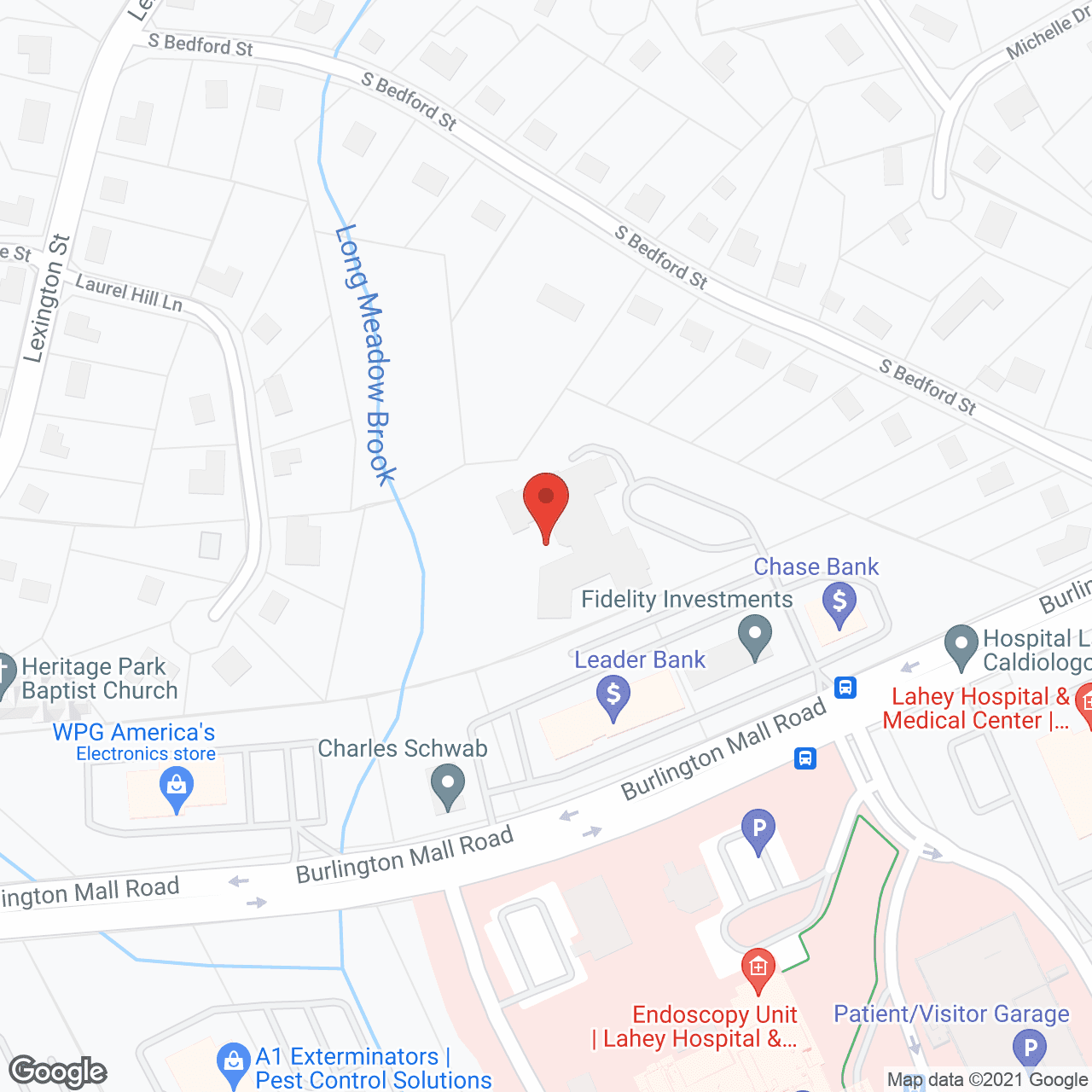Map of the neighborhood around Atria Longmeadow Place