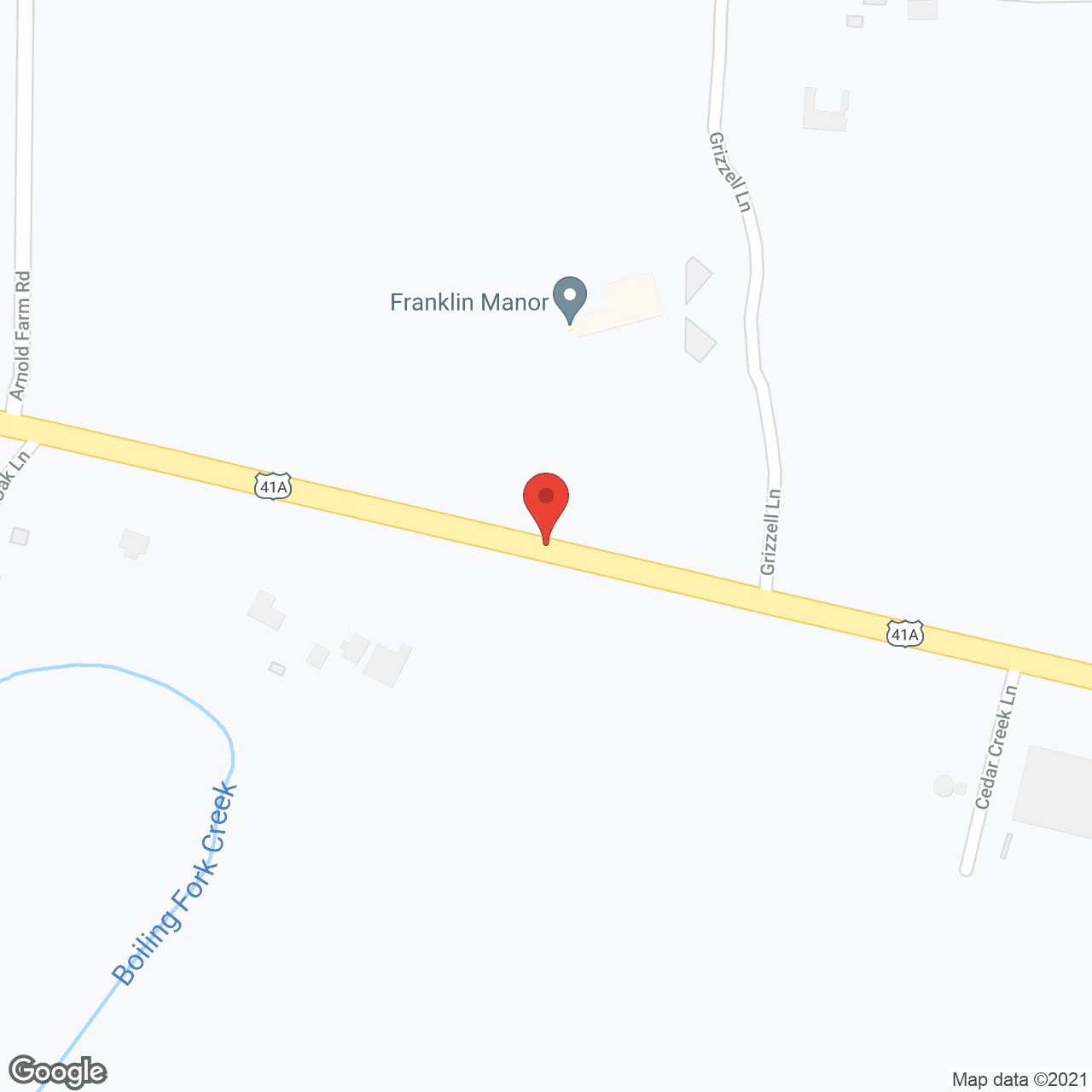 Map of the neighborhood around Viva Senior Living at Franklin Manor