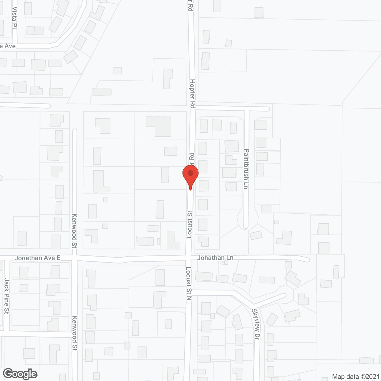 Map of the neighborhood around Rosegarden Care Center