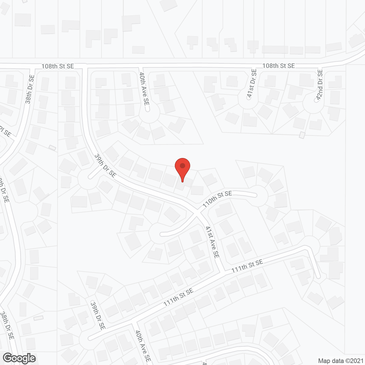 Map of the neighborhood around Dean Miller's Adult Family Hm