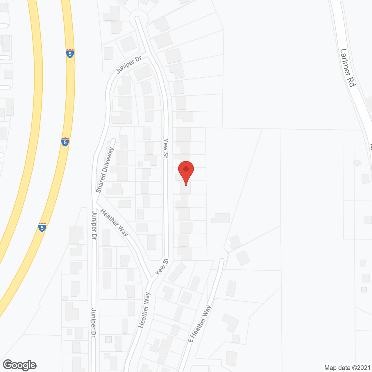 Map of the neighborhood around Valley View Adult Family Home