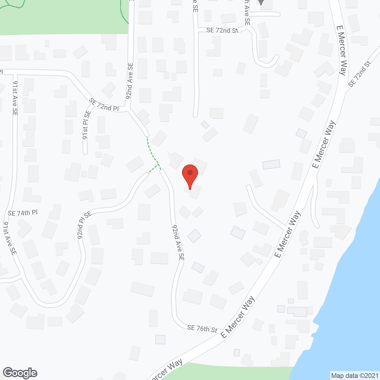 Map of the neighborhood around Twilight Adult Family Homes