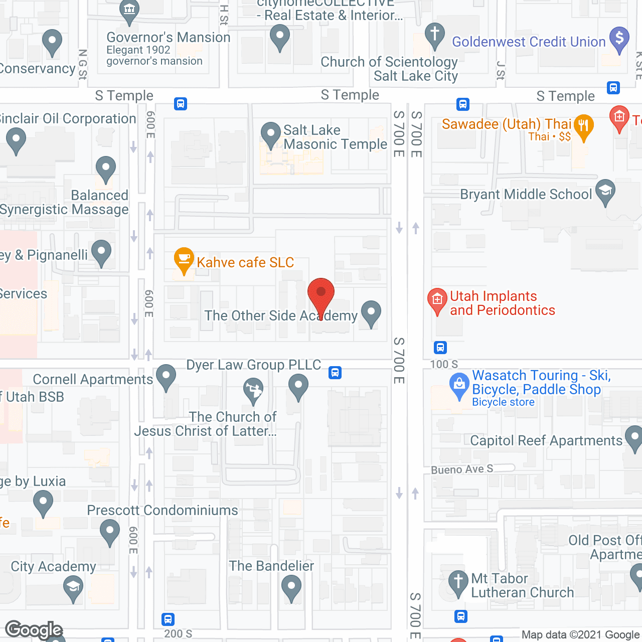 Map of the neighborhood around The Avenues Courtyard